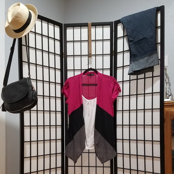 HeartSoul Blouse w/ Attached Cardigan - Picture 2 of 5